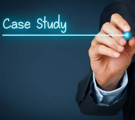 Image of person writing Case Study